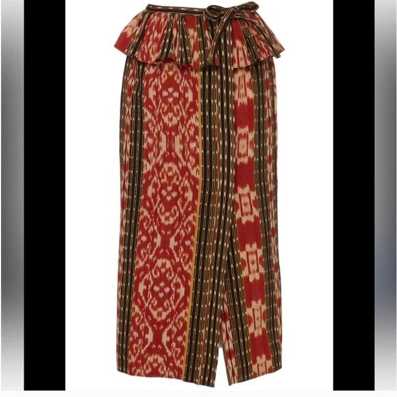 Ulla Johnson Dresses & Skirts - Ulla Johnson Women's Salima Printed Multicolor Ruffle Cotton Skirt Size 2